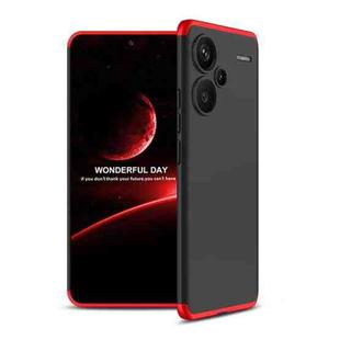 For Xiaomi Redmi Note 13 Pro+ 5G GKK Three Stage Splicing Full Coverage PC Phone Case(Black Red)