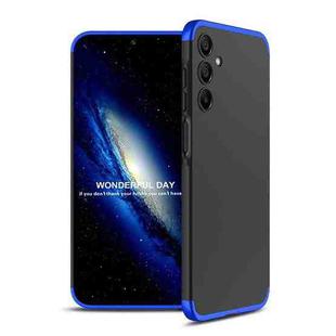 For Samsung Galaxy A15 GKK Three Stage Splicing Full Coverage PC Phone Case(Black Blue)