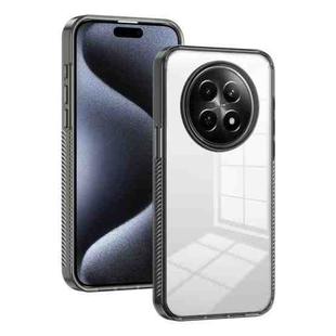 For Realme 12 5G 2.5mm Anti-slip Clear Acrylic Hybrid TPU Phone Case(Black)