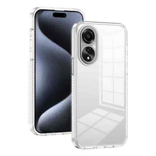 For OPPO A78 4G 2.5mm Anti-slip Clear Acrylic Hybrid TPU Phone Case(Transparent)