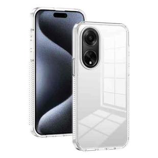 For OPPO A98 5G 2.5mm Anti-slip Clear Acrylic Hybrid TPU Phone Case(Transparent)