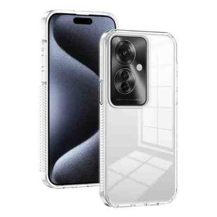 For OPPO Reno11 F Anti-slip Clear Acrylic Hybrid TPU Phone Case(Transparent)