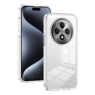 For OPPO Reno12 F 4G Anti-slip Clear Acrylic Hybrid TPU Phone Case(Transparent)