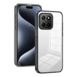 For Honor X6 2.5mm Anti-slip Clear Acrylic Hybrid TPU Phone Case(Black)