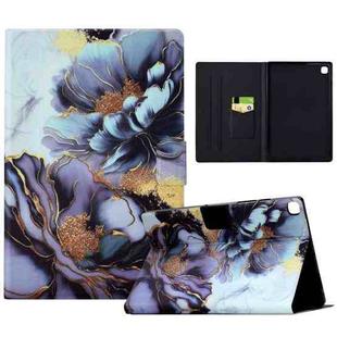For iPad 10.2 2021 / 2020 / 2019 Voltage Painted Smart Leather Tablet Case(Peony)