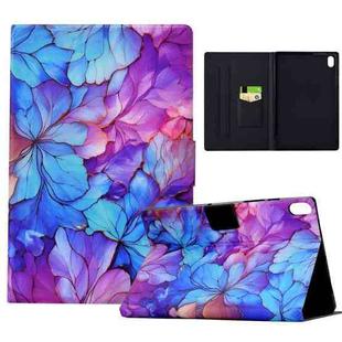 For iPad 10th Gen 10.9 2022 Voltage Painted Smart Leather Tablet Case(Petals)