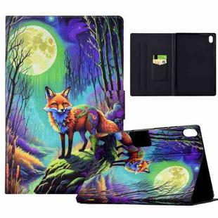 For iPad mini 6 Voltage Painted Smart Leather Tablet Case(Moonlight Fox)