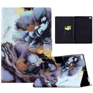 For iPad mini 5/4/3/2/1 Voltage Painted Smart Leather Tablet Case(Peony)