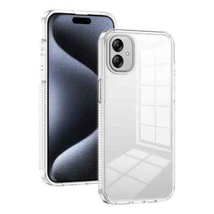For Samsung Galaxy A04e 2.5mm Anti-slip Clear Acrylic Hybrid TPU Phone Case(Transparent)