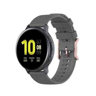 For Galaxy Watch Active 3 / Active 2 / Active / Galaxy Watch 3 41mm / Galaxy Watch 42mm 20mm Dot Texture Watch Band(Grey)