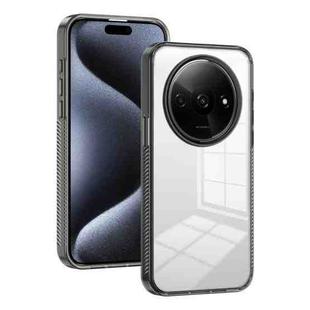 For Xiaomi Redmi A3 Anti-slip Clear Acrylic Hybrid TPU Phone Case(Black)