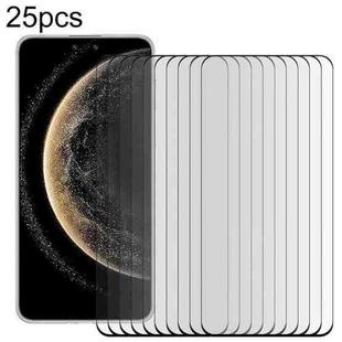 For Huawei Mate 70 Pro 25pcs Full Glue 9H HD 3D Curved Edge Tempered Glass Film(Black)
