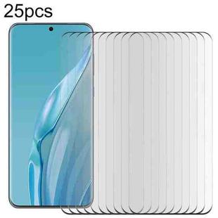 For Huawei P60 Art 25pcs Full Glue 9H HD 3D Curved Edge Tempered Glass Film(Black)