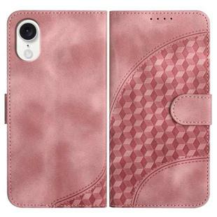 For ZTE Libero 5G IV YX0060 Elephant Head Embossed Phone Leather Case with Lanyard(Pink)