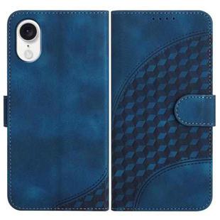 For ZTE Libero 5G IV YX0060 Elephant Head Embossed Phone Leather Case with Lanyard(Royal Blue)