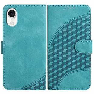 For ZTE Libero 5G IV YX0060 Elephant Head Embossed Phone Leather Case with Lanyard(Light Blue)