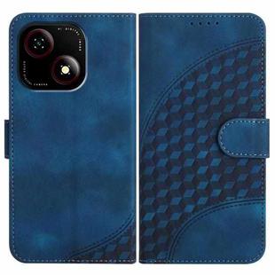 For ZTE Blade A35e 4G YX0060 Elephant Head Embossed Phone Leather Case with Lanyard(Royal Blue)
