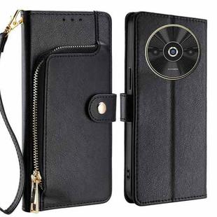For Xiaomi Redmi A3 4G Zipper Bag Leather Phone Case(Black)