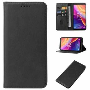 For TCL 501 Magnetic Closure Leather Phone Case(Black)