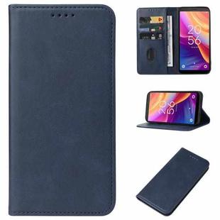 For TCL 501 Magnetic Closure Leather Phone Case(Blue)