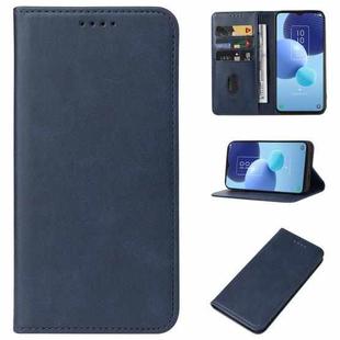 For TCL 405 / 406 / T506D Magnetic Closure Leather Phone Case(Blue)