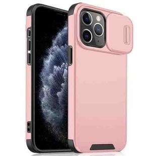 For iPhone 11 Pro Max Sliding Camshield TPU + PC Phone Case(Pink)