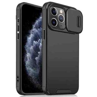For iPhone 11 Pro Sliding Camshield TPU + PC Phone Case(Black)