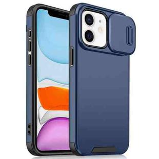 For iPhone 11 Sliding Camshield TPU + PC Phone Case(Blue)