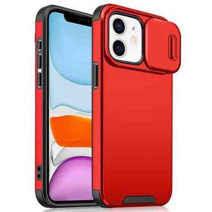 For iPhone 11 Sliding Camshield TPU + PC Phone Case(Red)