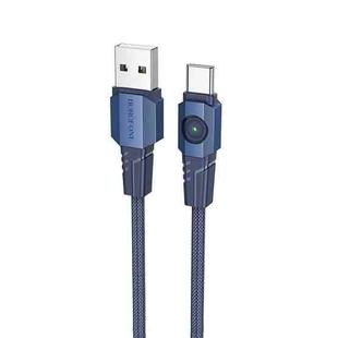 BOROFONE BU47 3A USB to USB-C/Type-C Charging Data Cable, Length: 1.2m(Blue)