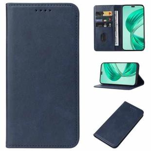 For Honor X8b Magnetic Closure Leather Phone Case(Blue)