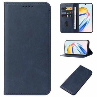 For Honor X9b / Magic6 Lite 5G Magnetic Closure Leather Phone Case(Blue)