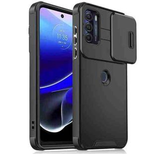 For Motorola Moto G Stylus 5G 2022 Sliding Camshield TPU + PC Phone Case(Black)