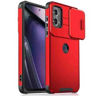 For Motorola Moto G Stylus 5G 2023 Sliding Camshield TPU + PC Phone Case(Red)