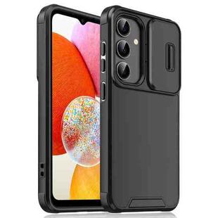 For Samsung Galaxy A14 4G / 5G Sliding Camshield TPU + PC Phone Case(Black)