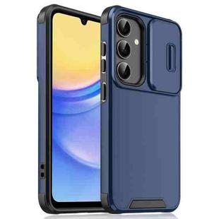 For Samsung Galaxy A15 Sliding Camshield TPU + PC Phone Case(Blue)