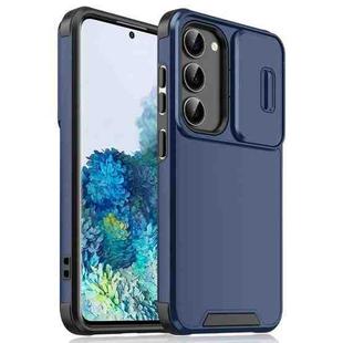 For Samsung Galaxy S20 Sliding Camshield TPU + PC Phone Case(Blue)