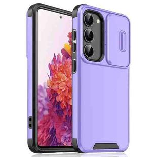 For Samsung Galaxy S20 FE Sliding Camshield TPU + PC Phone Case(Purple)