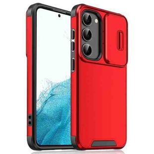 For Samsung Galaxy S22+ 5G Sliding Camshield TPU + PC Phone Case(Red)