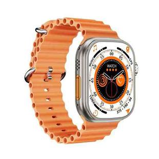 ZGA W02 2.02 inch Screen Seconds Hand BT Call Smart Watch, Support Heart Rate / AI Voice Assistant / Sedentary Reminder(Orange)