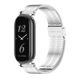 For Xiaomi Mi Band 8 Mijobs GT4 Metal Watch Band(Silver)