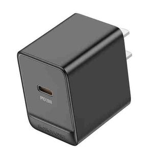 BOROFONE BAS13 Erudite PD 20W USB-C / Type-C Single Port Charger, US Plug(Black)