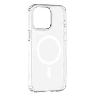 For iPhone 15 Pro Max ZGA Magsafe Clear PC Hybrid TPU Phone Case(Transparent)