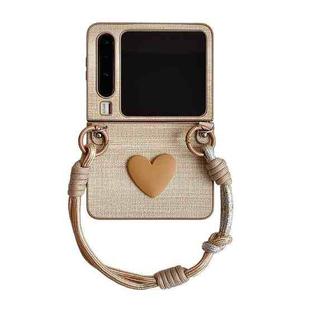 For Huawei Pura X Illusory Color Leather Texture PC Phone Case with Color Strap(Coffee)