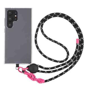 Plastic Adjustment Buckle Anti-lost Lanyard Mobile Phone Crossbody Long Lanyard(Black)