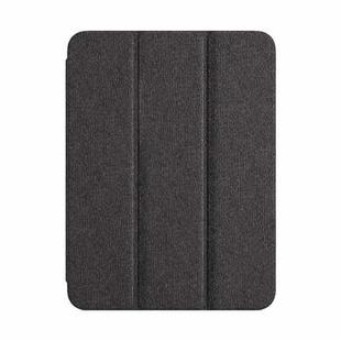 For iPad Pro 12.9 2022/2021/2020 ZGA Tri-Fold Voltage Smart Leather Tablet Case(Grey)