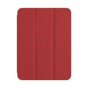 For iPad 10th Gen 10.9 2022 ZGA Tri-Fold Voltage Smart Leather Tablet Case(Red)