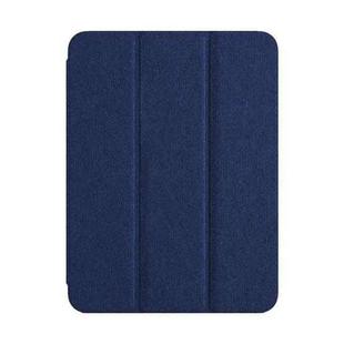 For iPad 10th Gen 10.9 2022 ZGA Tri-Fold Voltage Smart Leather Tablet Case(Blue)