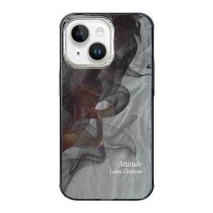 For iPhone 15 Illustration Pattern Radiation Design Full Coverage Shockproof Phone Case(Wash Painting)