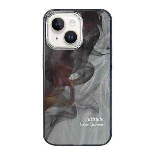 For iPhone 14 Illustration Pattern Radiation Design Full Coverage Shockproof Phone Case(Wash Painting)